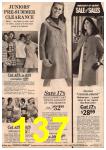 1969 Sears Winter Catalog, Page 137