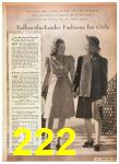 1940 Sears Spring Summer Catalog, Page 222